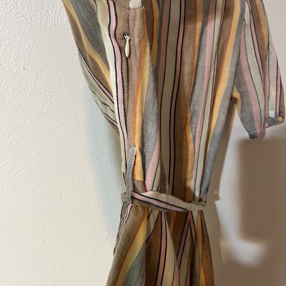 Tularosa Iris Dress Bulti color stripe mini dress belted size small - Picture 4 of 6